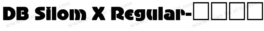 DB Silom X Regular字体转换